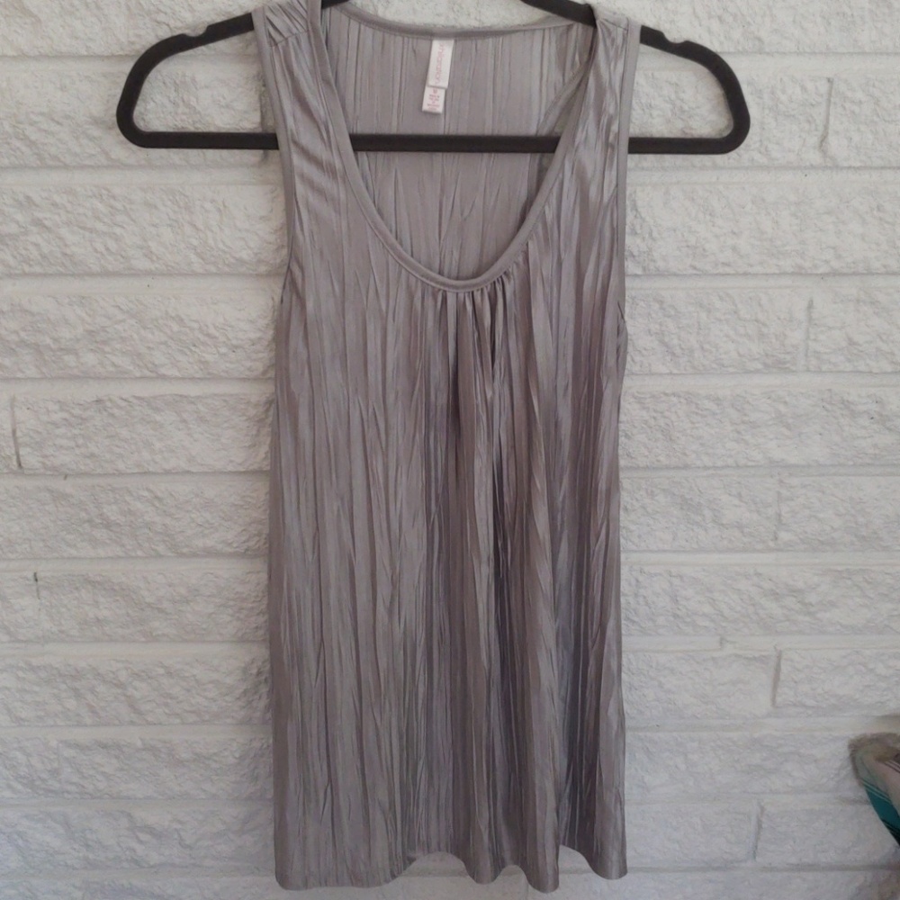 Sliver sleeves blouse